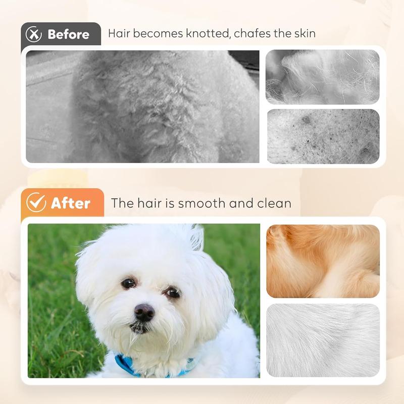 Pet Bath Brush 2 in 1 Dog Bath Brush with Built-in Shampoo Dispenser Multi-functional Dog Bath Brush for Long & Short Haired Dogs Cats Shower Pawvara