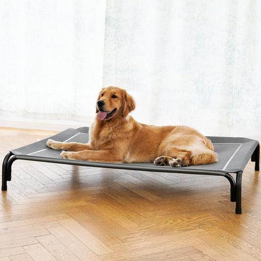 【VALUXE】Elevated Dog Bed for Large Dogs,Cooling Pet Cot with Breathable Mesh & Durable Frame,Easy to Clean Raised Pet Mats for Indoor & Outdoor Home Pawvara