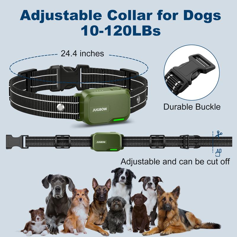 JUGBOW Dog Training Collar 4200FT Dog Training Behavior Aid, Remote IPX7 Waterproof with 4 Training Modes, Outdoor Rechargeable E-Collar DT61 Pawvara
