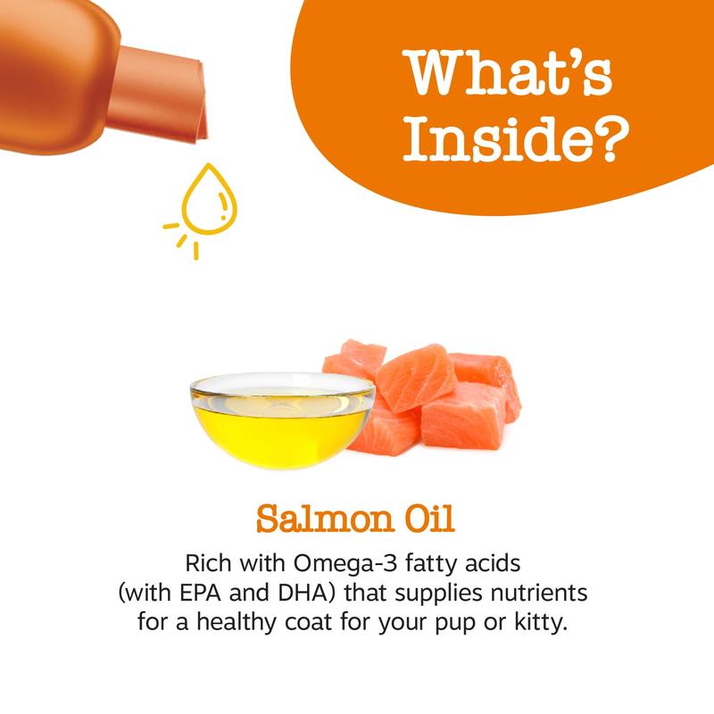 Zesty Paws Wild Alaskan Salmon Oil with EPA & DHA, Omega-3 Fish Oil for Dogs & Cats, Healthy Skin & Coat Pawvara