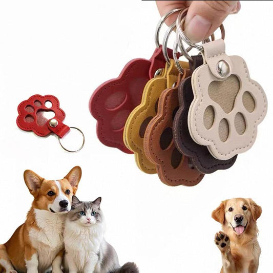 Cute Pets Fur Memory Charm – Paw-Shaped Charm for Collecting Pet Fur, Memorial Gift for Cat or Dog Lovers, Keychain or Necklace Decoration Pawvara