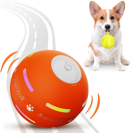 Interactive Dog Toys Dog Ball,[Newly Upgraded] Durable Motion Activated Automatic Rolling Ball Toys for/Small/Medium/Large Dogs,USB Rechargeable Springtok Pawvara