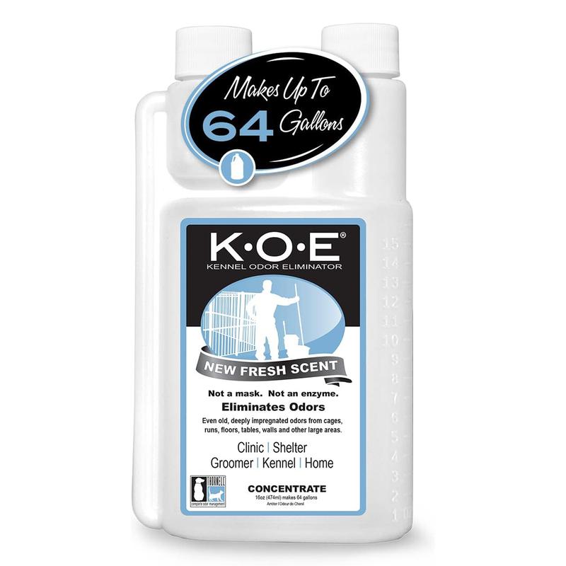 K.O.E. 16oz Concentrate - Kennel Odor Eliminator - Non-Enzymatic Formula, KOE, Apricot, Fresh Original Scent, 16 oz Pint [KOEA-P, KOEFS-P, KOE-P] Pawvara