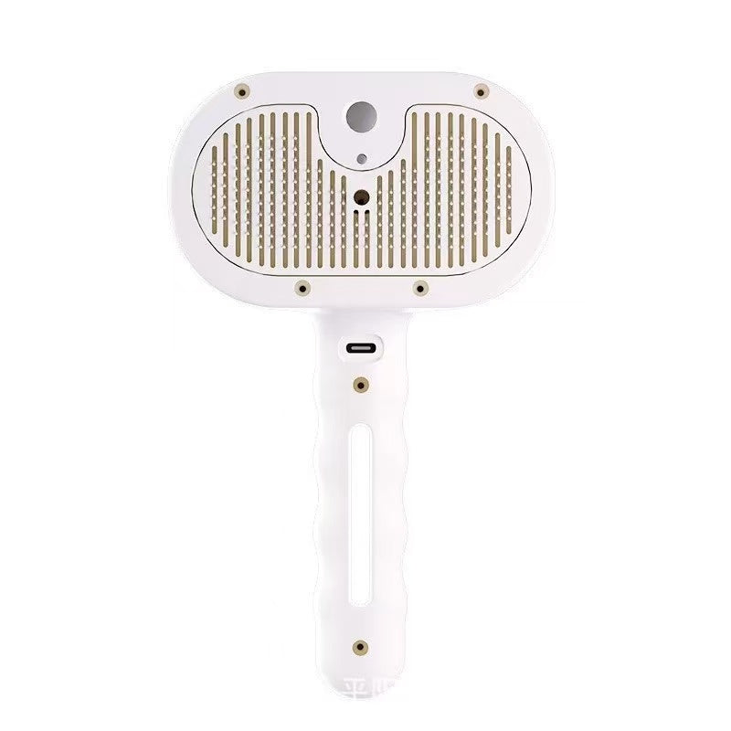Pet Spray Hair Removal Comb, 1-piece pet hair brush, pet hair cleaning brush with shedding button, cat brush, dog brush, cat and dog beauty and massage comb, pet supplies Pawvara
