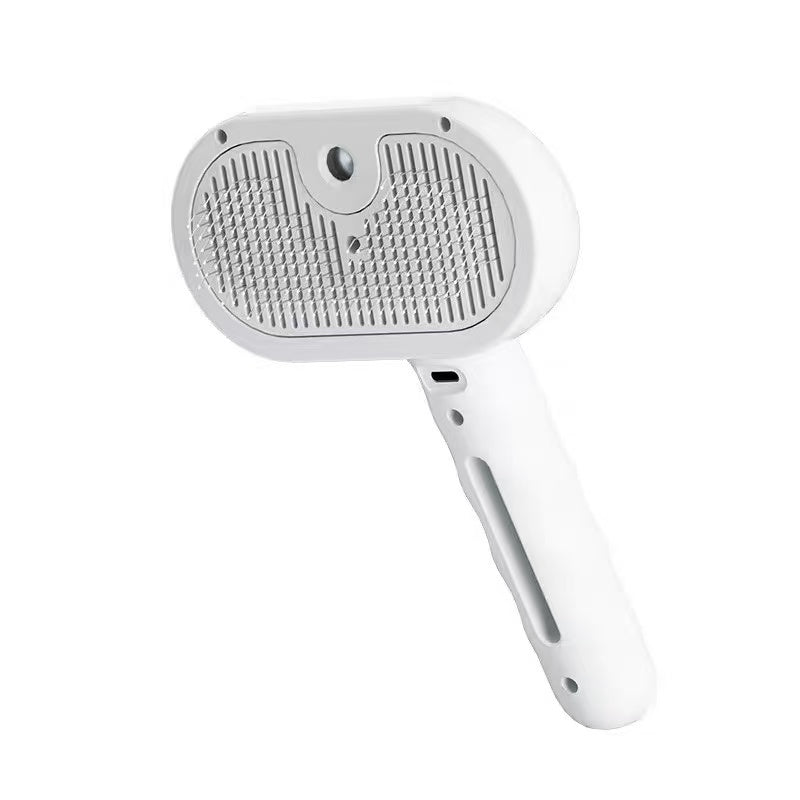 Pet Spray Hair Removal Comb, 1-piece pet hair brush, pet hair cleaning brush with shedding button, cat brush, dog brush, cat and dog beauty and massage comb, pet supplies Pawvara