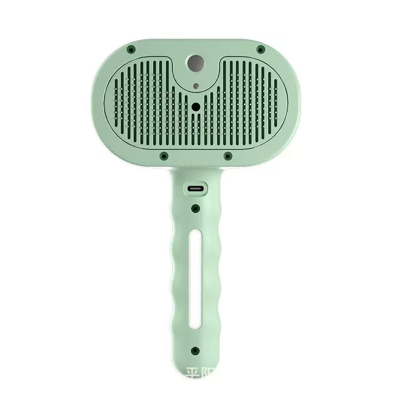 Pet Spray Hair Removal Comb, 1-piece pet hair brush, pet hair cleaning brush with shedding button, cat brush, dog brush, cat and dog beauty and massage comb, pet supplies Pawvara